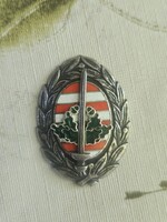 Zrínyi Katonai Akadémia zománcozott jelvény KÍV+