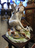 Osztrák hagyatékból Augarten? figurális porcelán, cca. 19. sz vége. Bécsi Porcelán Manufaktúra