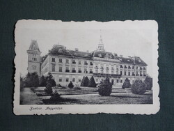 Képeslap,Szerbia,Zombor,Sombor,Megyeháza látkép,részlet,Theofanovic dohány tőzsde kiadás,1917-