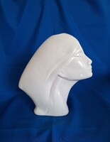 Art deco női szobor porcelán váza!