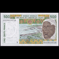 Nyugat-afrikai államok (Togo) 500 Francs 2002 P-810Tm UNC