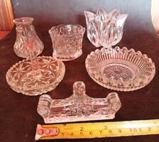 6 részes ólom kristály, üveg