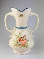 Lengyel füles porcelán váza - Chodziez