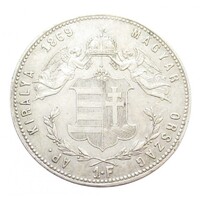 Magyarország,1 forint 1869 KB EF+ ezüst 12.34g900