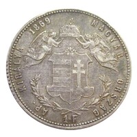 Magyarország,1 forint 1869 GYF EF+ ezüst 12.34g900