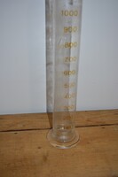 Retro 1000 ml mérőüveg patikai gyógyszertári mérő edény üveg design váza
