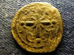 Azonosítandó névtelen bizánci bronz follis érme
