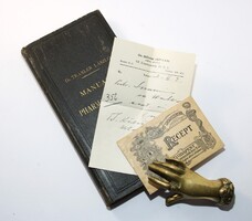 1892 Munkács - Dr. Traxler László - Manuale Pharmaceuticum Rendkívül ritka gyógyszerész kézikönyv !!