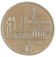 25 éves a VEB cukorgyár emlékérem 1980.