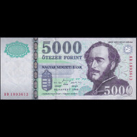 Hungary 5000 Forint 1999 BD XF+