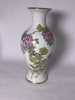 Nagyméretű Hollóházi porcelán váza, 30 cm magas, 5020 forma.