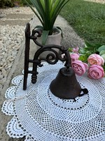 Gyönyörű Öntöttvas vas fém csengő, kolomp, harang, ajtòdísz