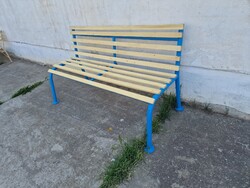 Antik kerti pad régi kertipad csővázas kerti pad vas pad