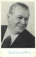 Cselényi József (1899-1949) szíművész, dalénekes dedikált fotója, aláírása