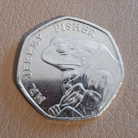 Egyesült Királyság 50 penny, 2017 - Beatrix Potter születése - Jeremy Fisher - Emlékérme