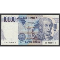 Olaszország,10000 lire 1984 F