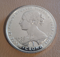 Gibraltár 1 crown, 1993 - Viktória királynő - Emlékérme