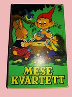 1980'S MINERVA -Játékkártyagyár -MESE KVARTETT -KÁRTYAJÁTÉK GYÖNYÖRŰ GYŰJTŐI ÁLLAPOTBA