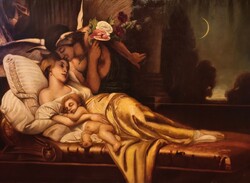 Barkász Lajos (Benczúr Gyula - Hypnos) remekművénak másolata