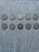 10 db Kossuth ezüst 5 forintos 1947.