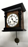 Antik Biedermeier  kb. 1850 körüli , fa szerkezetes falióra !