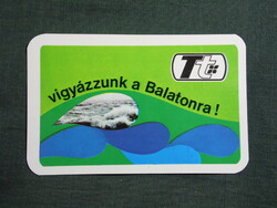 Kártyanaptár,Településtisztasági vállalat,Fonyód,Vigyázzunk a Balatonra, 1980 (6) Kártyanaptár,Településtisztasági vállalat,Fonyód,Vigyázzunk a Balatonra, 1980 (6)
