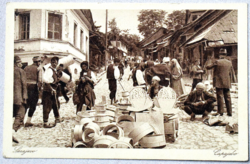 Sarajevo - Nadkovaci Street, market, bazaar - antique postcard