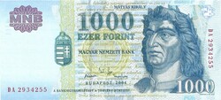 1000 forint 2004 "DA" UNC