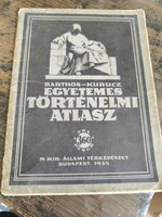 Barthos- Kurucz:Egyetemes történelmi atlasz 1935-ből, papírrégiség