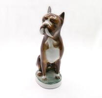 Zsolnay boxer kutya figura (ZA-R203300)