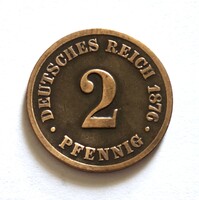 Németország 2 Pfennig 1876 B.