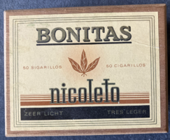 BONITAS NICOLETO  szivarka vintage fadoboz