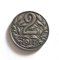 Ausztria 2 Heller 1917.