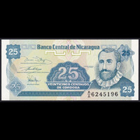 Nicaragua 25 Centavos 1991 P-170a (1) UNC