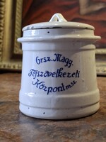 RÉGI GRÁNIT FAJANSZ TEJFÖLÖS VAGY YOGHURTOS EDÉNY