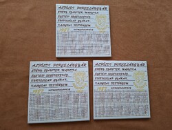 Alföldi porcelán ! Csempe naptár 1987 3 db eladó ! 2000 Ft/ db !
