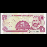 Nicaragua 5 Centavos 1991 P-168a (1) UNC