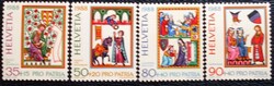 Sv1372-5 / Svájc 1988 Pro Patria bélyegsor postatiszta