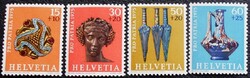 Sv1053-6 / Svájc 1975 Pro Patria : Archeológia bélyegsor postatiszta