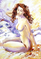 Winter Mészáros Mária: Ábránd (Young Female Nude)