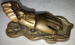 Bronz iratcsipesz, irattartó gyűjtői darab