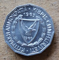 Ciprus 1 mil 1963 (B84)