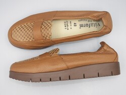 VITAFORM szinte új vapuha bőr loafer, 40 / 40,5 SZÉLESEBB