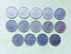 Olaszország 14 db Különböző Érme 50 Líra 1954-1981