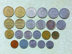 Görögország 23 db Különböző Érme 1 2 5 10 20 50 100 Drachma 1954-1994