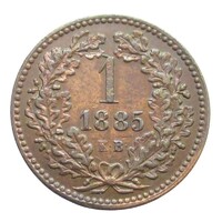 Magyarország,1 krajcár 1885 EF réz
