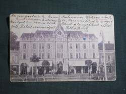 Képeslap,Románia,Szatmárnémeti,Satu Mare,Pannonia szálló,Weisz Zoltán kereskedő kiadás,1910-