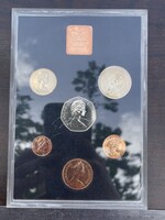 -AX544- Nagy-Britannia 1971 proof forgalmi sor készlet szett dísztokos angol érmék decimal coinage