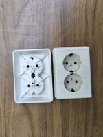 Retro dupla konnektor alkatrész 2 db