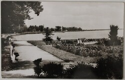 Képeslap, Balatonfüred, parkrészlet 1963 (e)